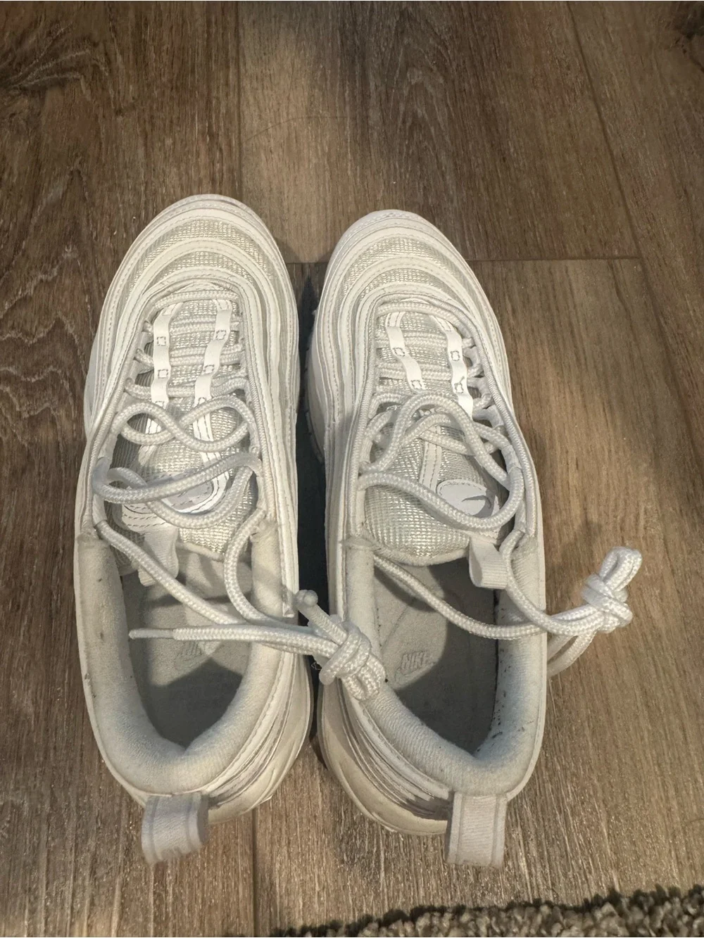 Nike Kids White Lace-Up Athletic Sneakers